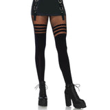 LEG AVENUE - PANTYHOUSE  RAYURES FISNHET