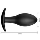 PRETTY LOVE - PLUG ANAL ANCRE EN SILICONE 8.5 CM NOIR
