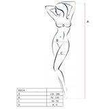 PASSION - FEMME BS014 BODYSTOCKING BLANC TAILLE UNIQUE