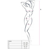 PASSION - FEMME BS020 BODYSTOCKING BLANC TAILLE UNIQUE