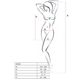 PASSION - FEMME BS026 BODYSTOCKING STYLE ROBE NOIR TAILLE UNIQUE