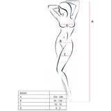 PASSION - FEMME BS034 BODYSTOCKING ROUGE TAILLE UNIQUE