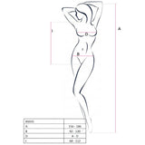 PASSION - FEMME BS035 BODYSTOCKING BLANC TAILLE UNIQUE