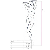 PASSION - FEMME BS045 BODYSTOCKING NOIR TAILLE UNIQUE