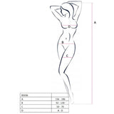 PASSION - FEMME BS036 BODYSTOCKING ROUGE TAILLE UNIQUE