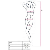 PASSION - FEMME BS031 BODYSTOCKING NOIR TAILLE UNIQUE