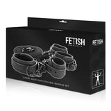 FETISH SUBMISSIVE - ENSEMBLE DE MENOTTES ET LIENS AVEC DOUBLURE EN NOPRÈNE