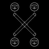FETISH SUBMISSIVE - UNION DE MENOTTES EN CUIR VÉGAN