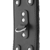 DARKNESS - MENOTTES AJUSTABLES EN CUIR NOIR AVEC DOUBLURE