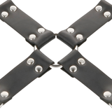 DARKNESS - MENOTTES EN CUIR POUR PIEDS ET MAINS NOIR