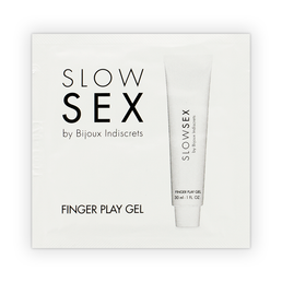 BIJOUX - GEL DE MASSAGE SEXE LENT AVEC JEU DE DOIGTS MONODOSE