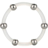 CALEXOTICS - BAGUE EN SILICONE PERLÉE ACIER XL