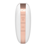 SATISFYER - STIMULATEUR ET VIBRATEUR AIR LOVE TRIANGLE BLANC