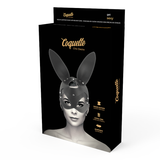 COQUETTE CHIC DESIRE - MASQUE EN CUIR VEGAN AVEC OREILLES DE LAPIN