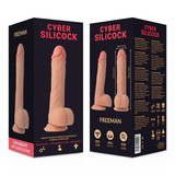 CYBER SILICOCK - STRAP-ON FREEMAN LIQUIDE SILICONE AVEC 3 ANNEAUX GRATUITS 20 CM -O- 3.8 CM