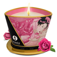 SHUNGA BOUGIE DE MASSAGE ROSE APHODISIAQUE