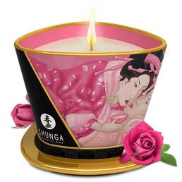 SHUNGA BOUGIE DE MASSAGE ROSE APHODISIAQUE