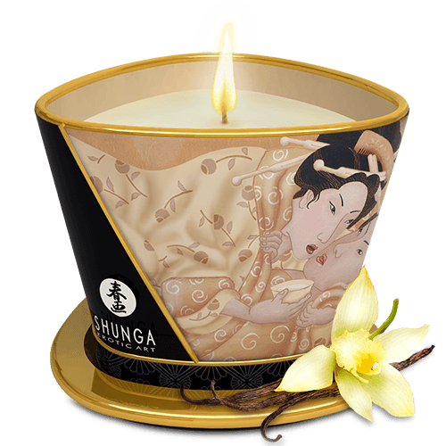 SHUNGA BOUGIE DE MASSAGE DÉSIR DE VANILLE