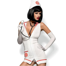 OBSESSIVE Urgence Costume 4 pièces d'infirmiere et stéthoscope S/M