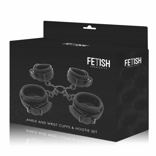 FETISH SUBMISSIVE MENOTTES POIGNETS CHEVILLES