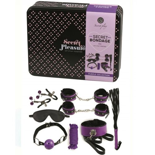 COFFRET SECRET BONDAGE 8 PIÈCES VIOLET / NOIR